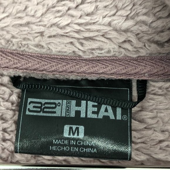 32 Degree heat Mauve purple full zip teddy jacket in Lavender Medium - Picture 7 of 16